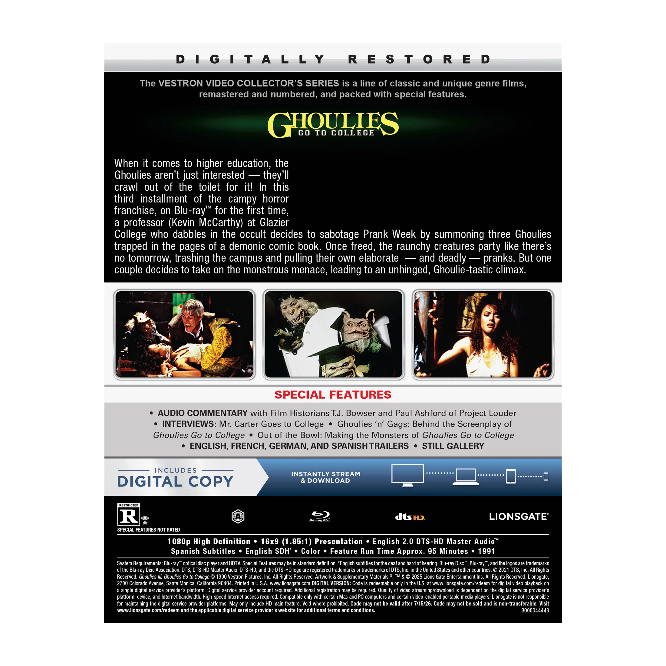 Ghoulies Go To College - VESTRON Collector’s Series Blu-ray™ (#34) - Image 3