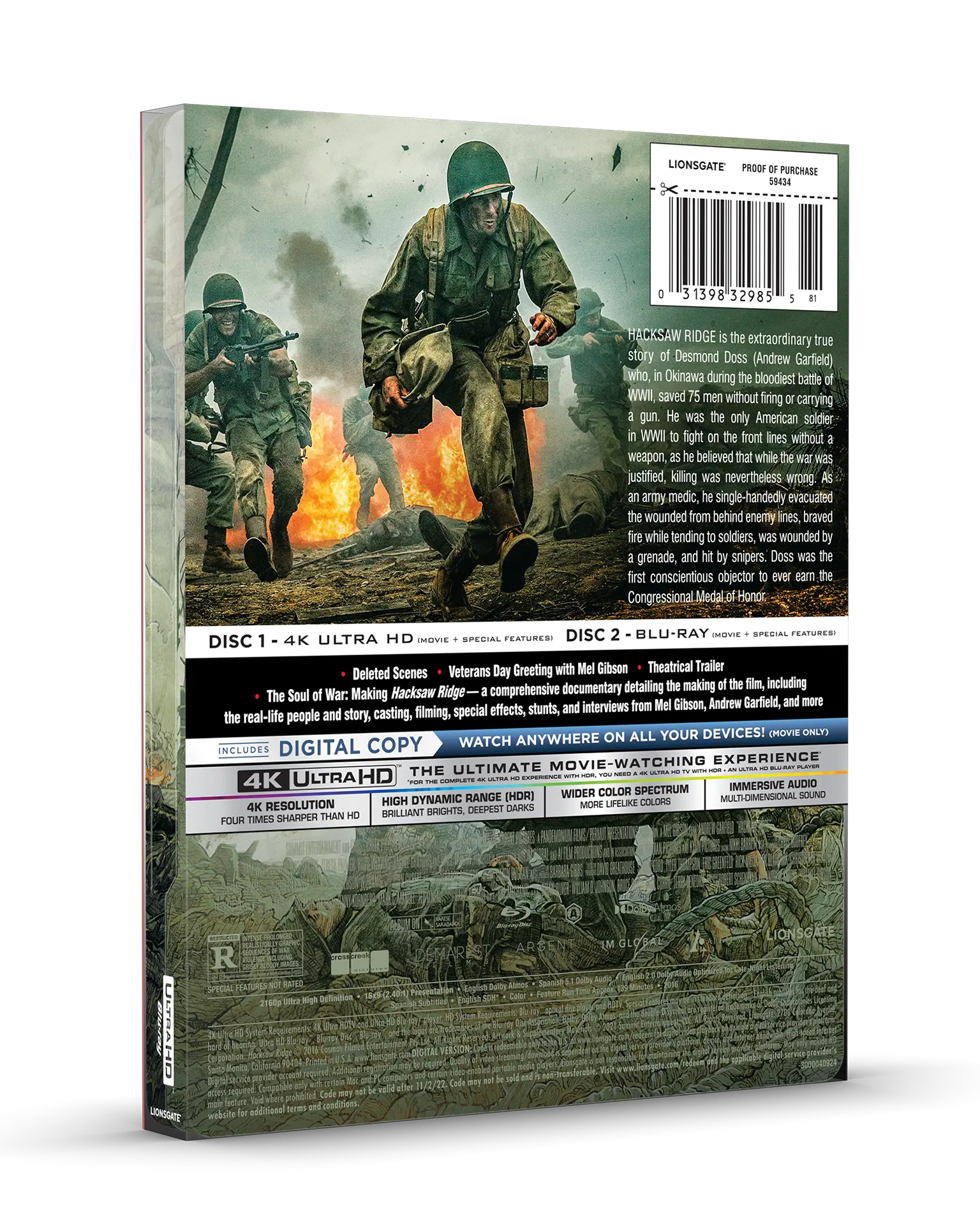 Hacksaw Ridge 4K Steelbook® - Image 7