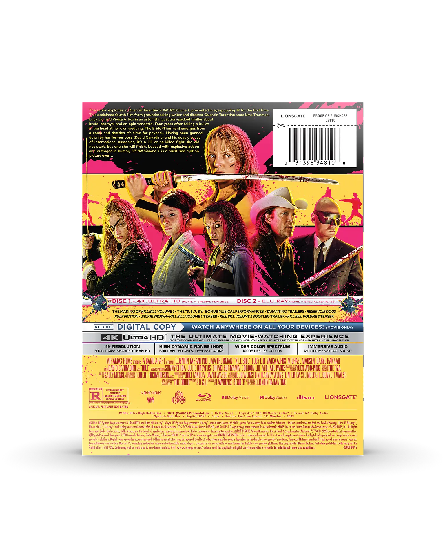 Kill Bill Vol. 1 4K SteelBook® - Image 7