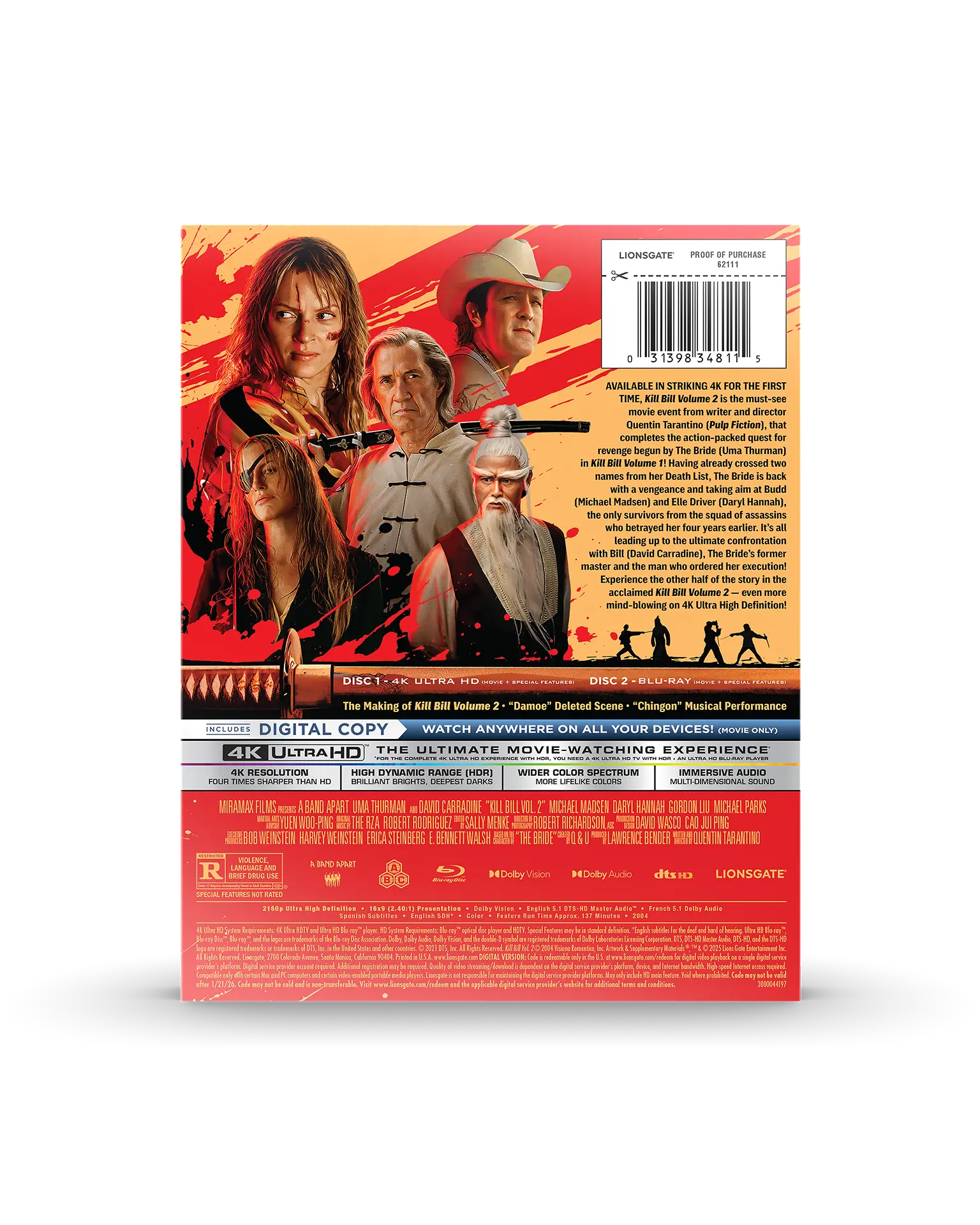 Kill Bill Vol. 2 4K SteelBook® - Image 7