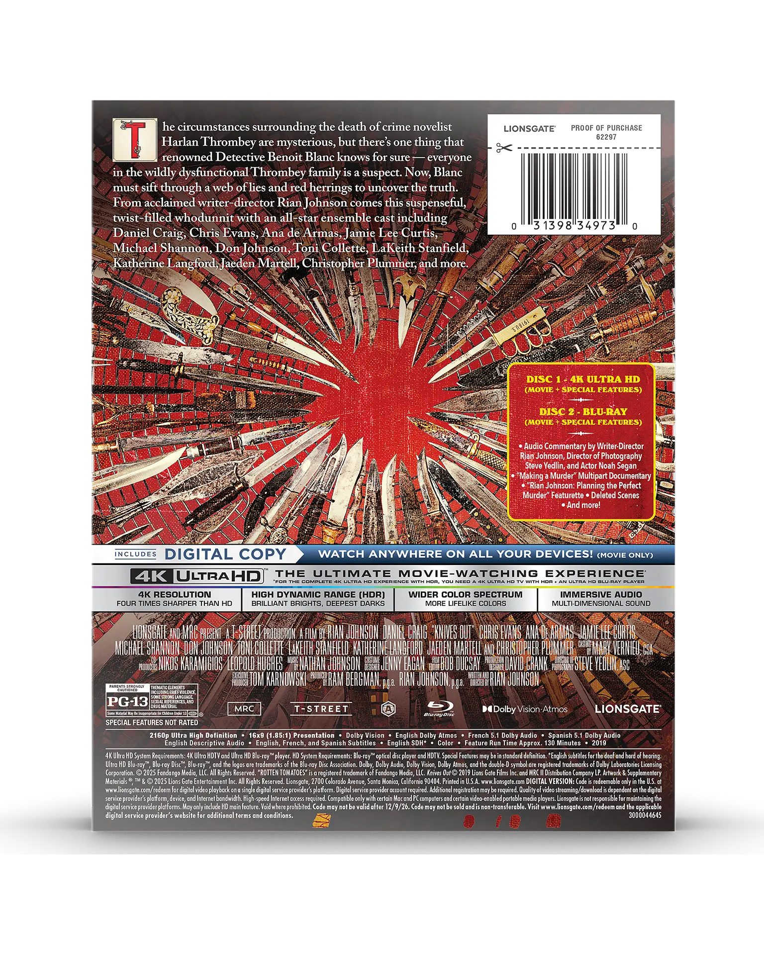 Knives Out 4K Steelbook® Reprint - Original Edition - Image 8