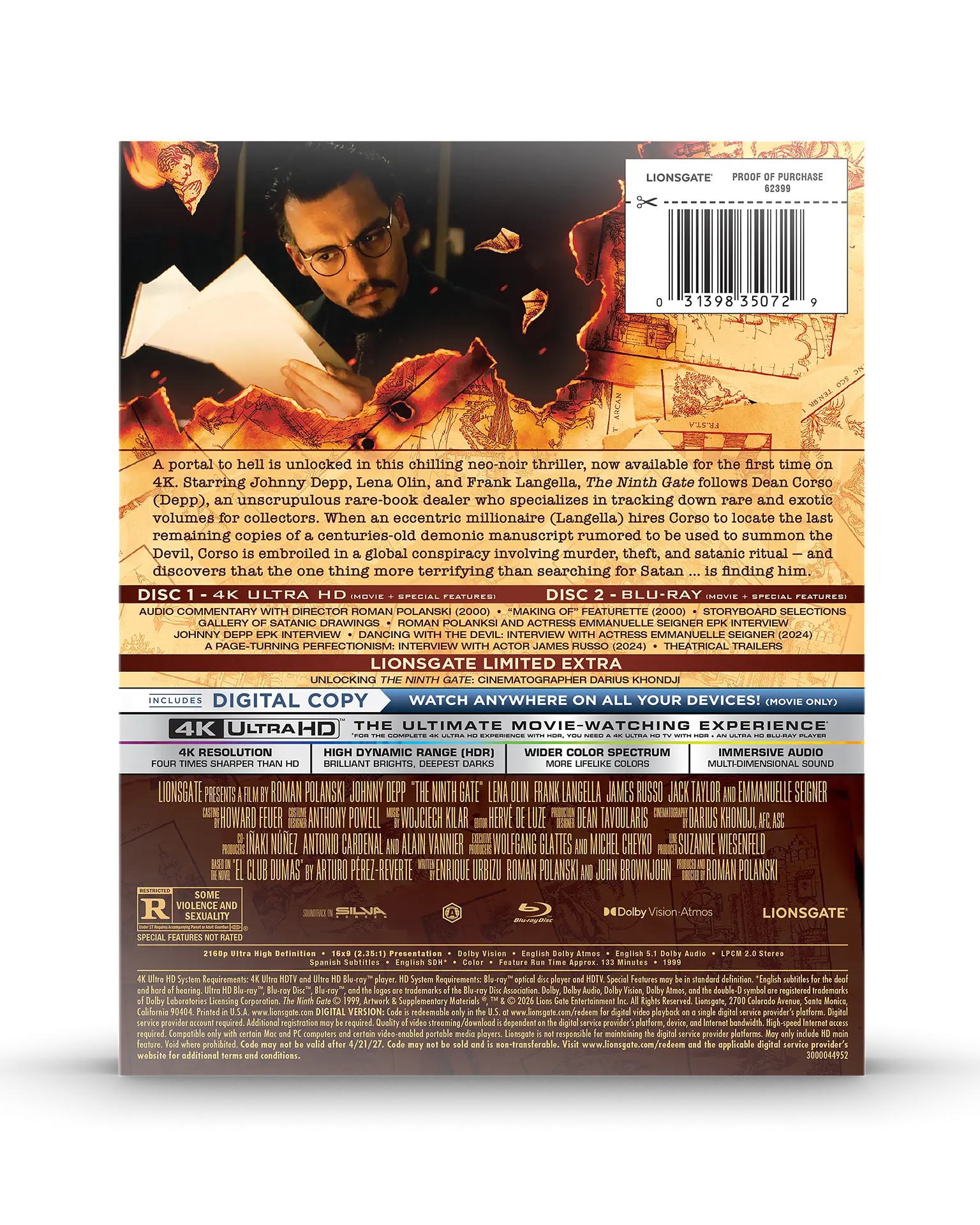 The Ninth Gate 4K SteelBook® - Image 7
