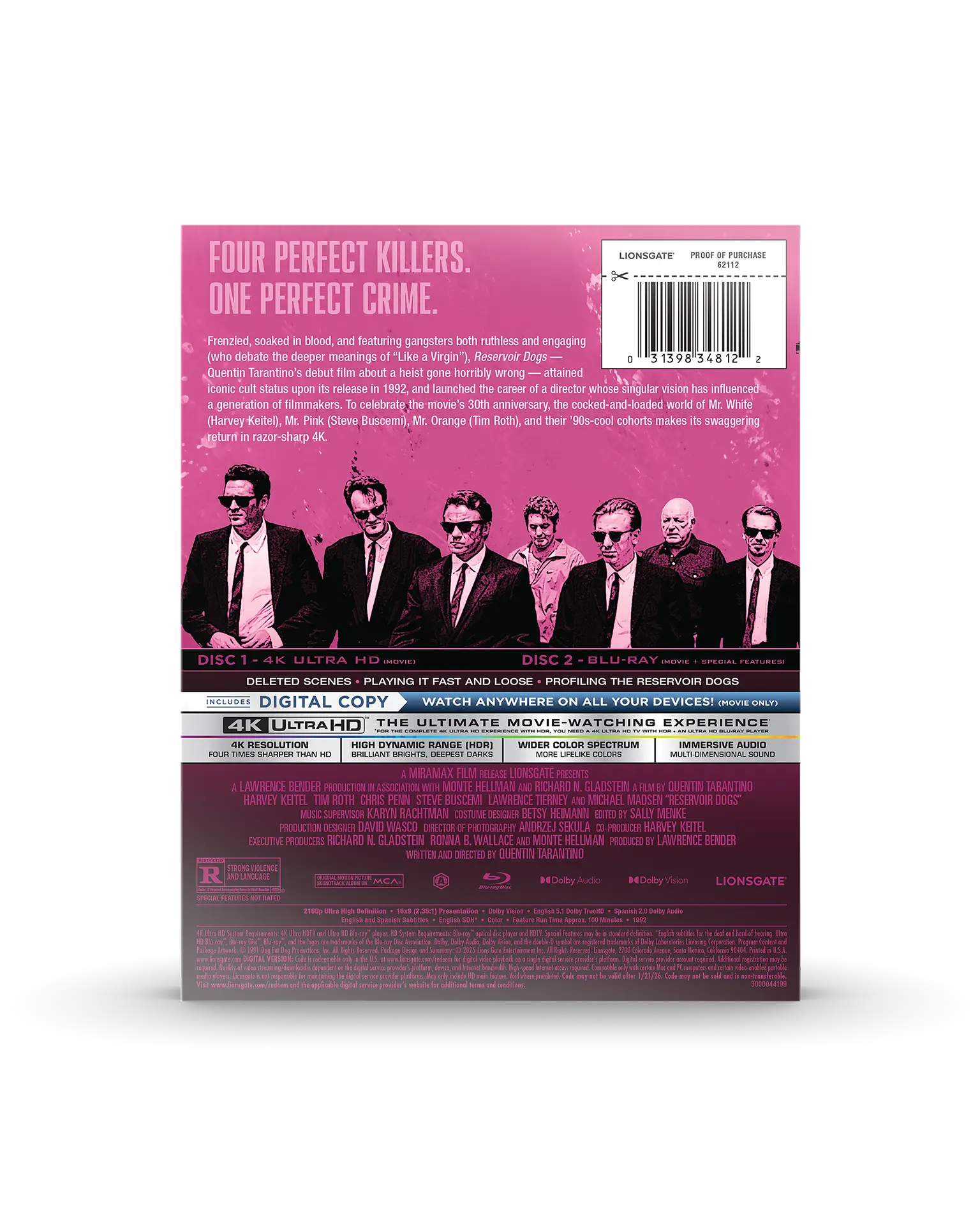 Reservoir Dogs 4K SteelBook® Reprint - Mr. Pink Edition - Image 7