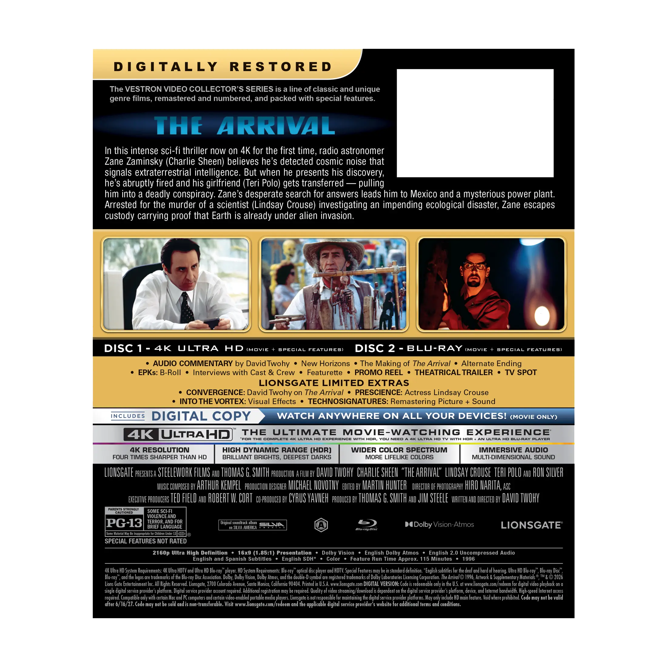 The Arrival– VESTRON Collector’s Series 4K (#40) - Image 4