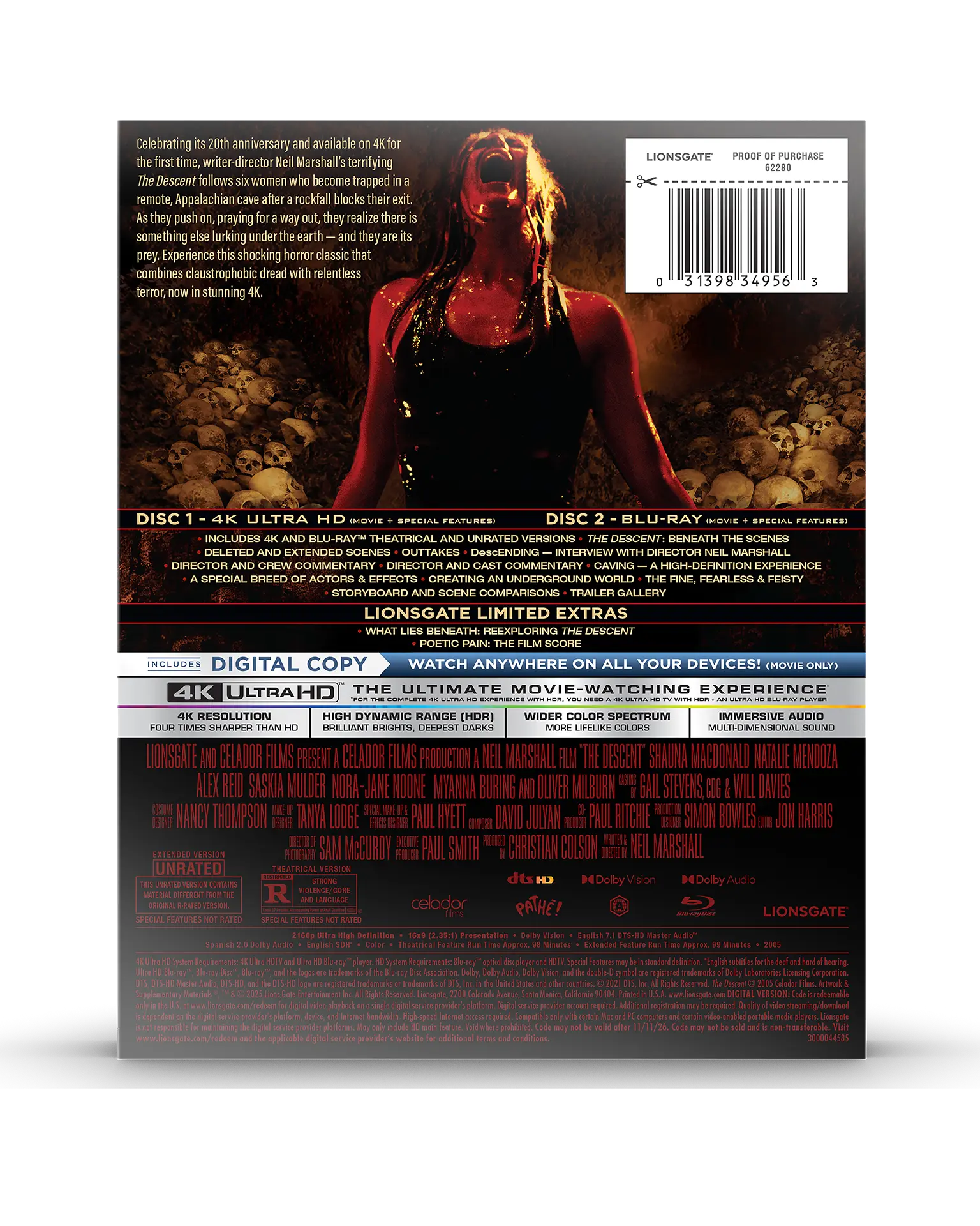 The Descent 20th Anniversary 4K SteelBook® - Image 7
