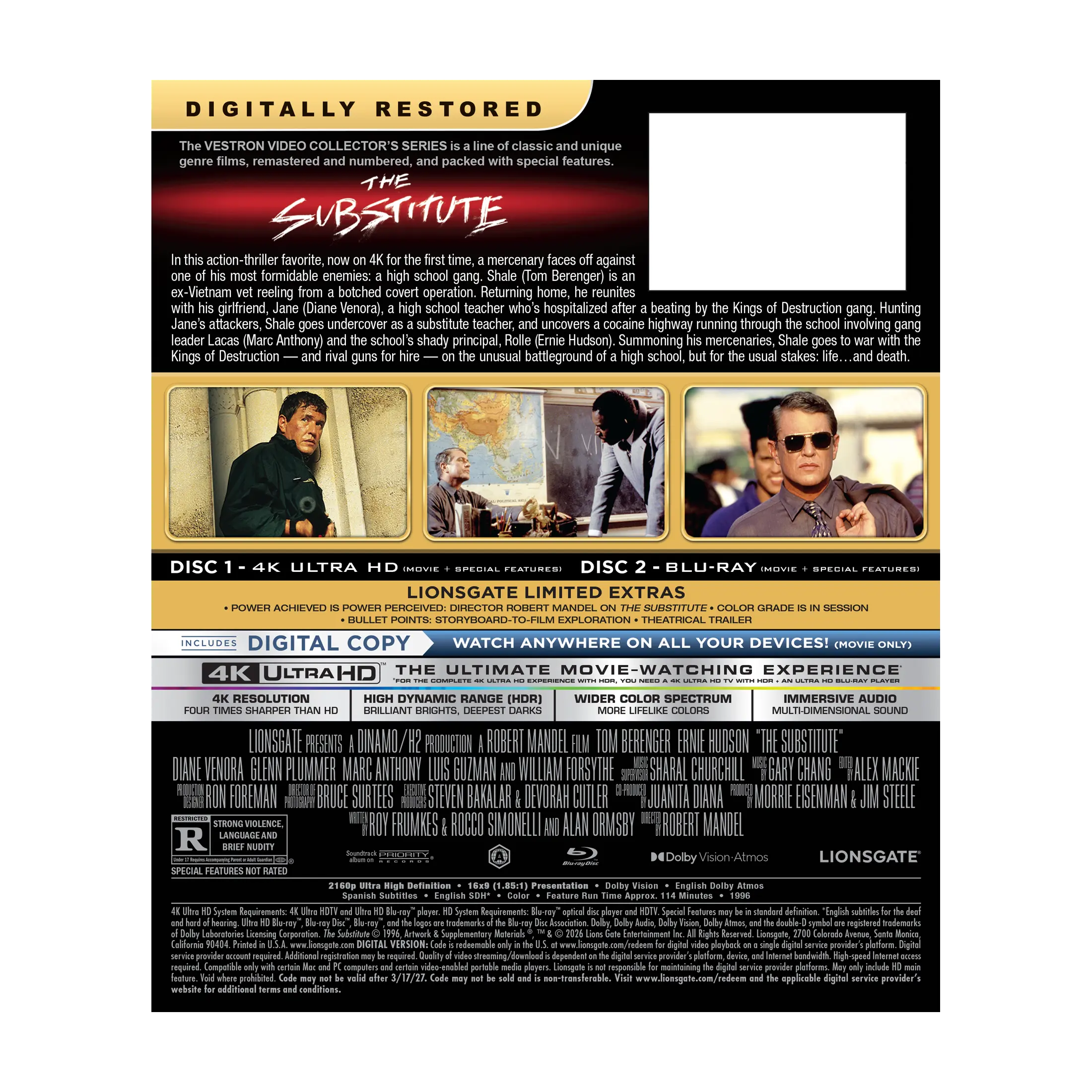 The Substitute – VESTRON Collector’s Series 4K (#37) - Image 8