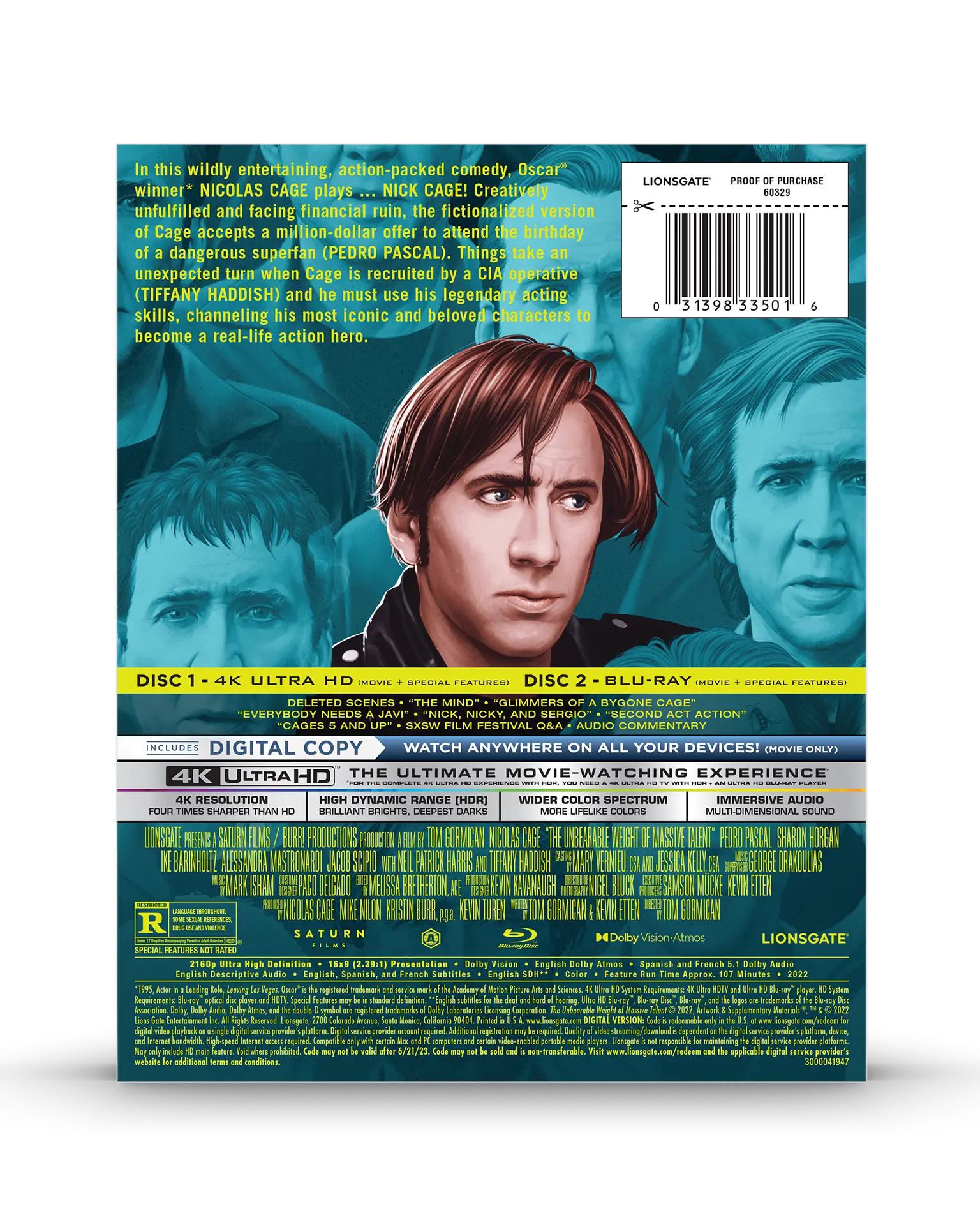 The Unbearable Weight of Massive Talent 4K SteelBook® - Image 7
